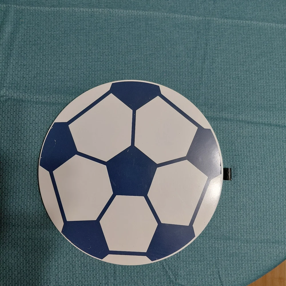 Soccer Wall Art Blue and White